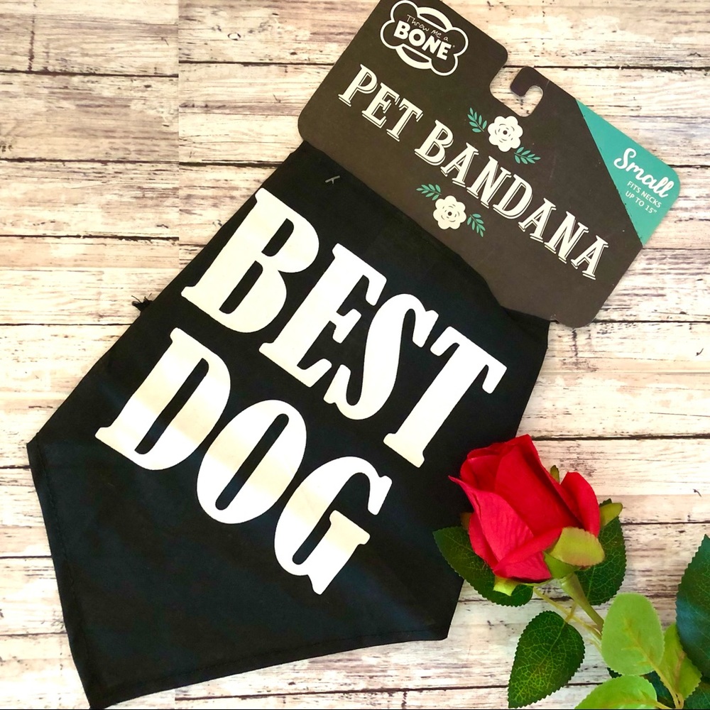 “Best Dog “Wedding Bandana (Medium)